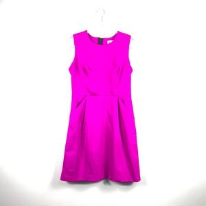 Milly Neon Purple Fit & Flare Dress Made in USA Size 6